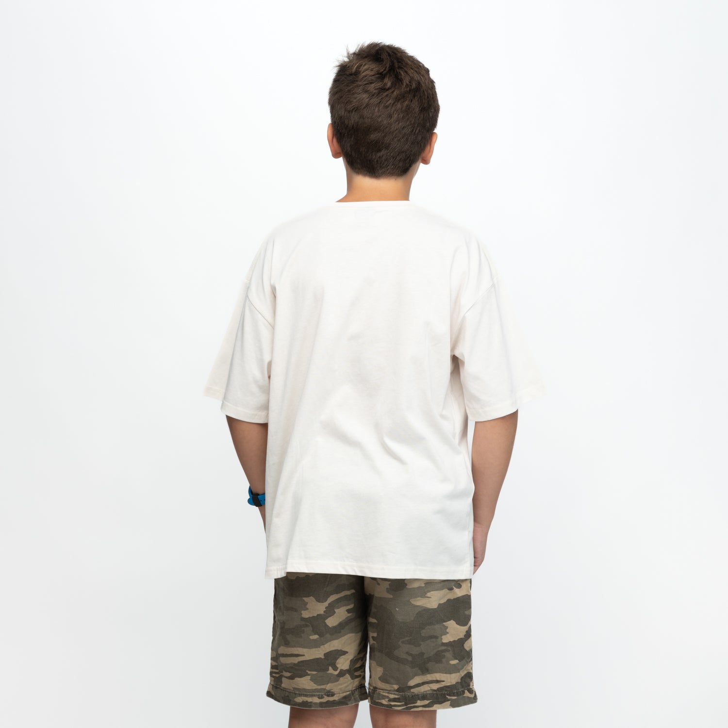 Polera Niño Logo Blanca Star Wars