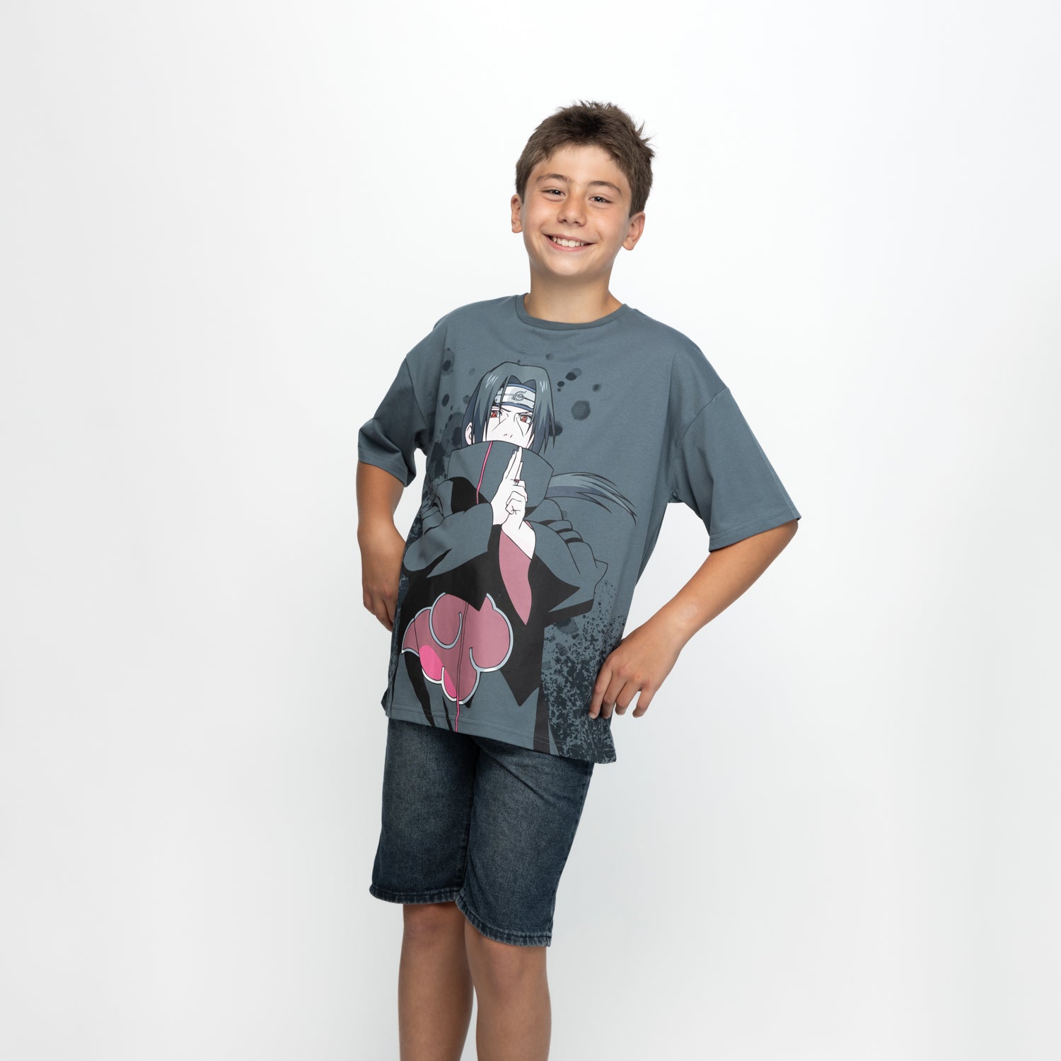 Polera Niño Nube Gris Naruto