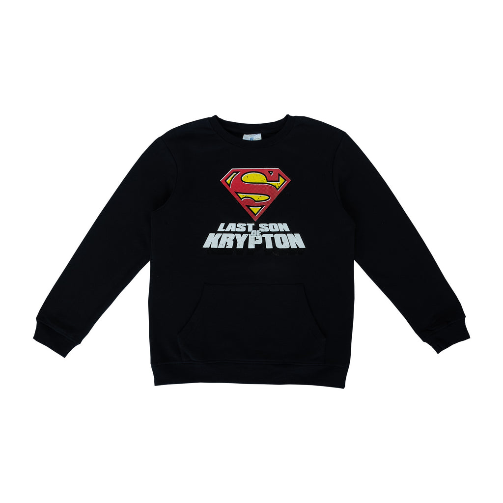 Poleron Niño Superman Last Son Negro DC Comics