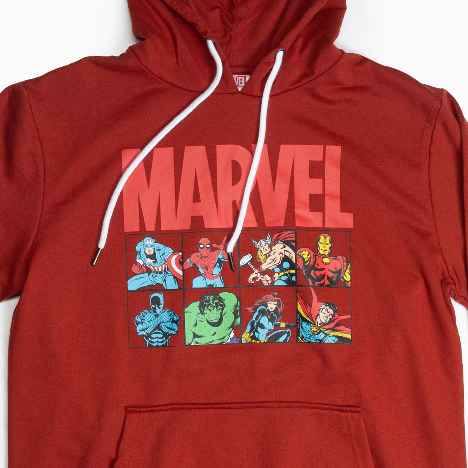 Poleron Hombre Avengers Personajes Rojo Marvel