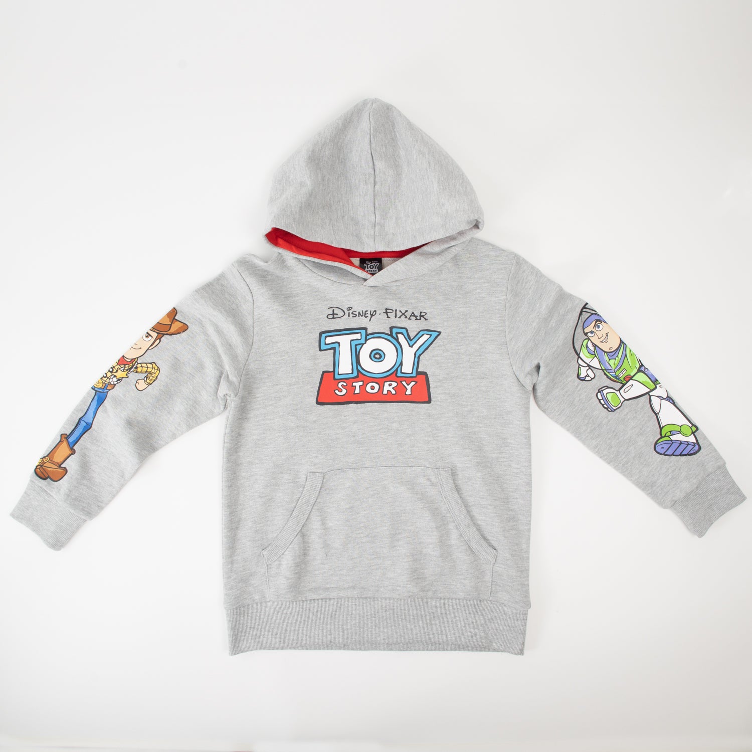 Poleron Niño Toy Story Mangas Gris Disney