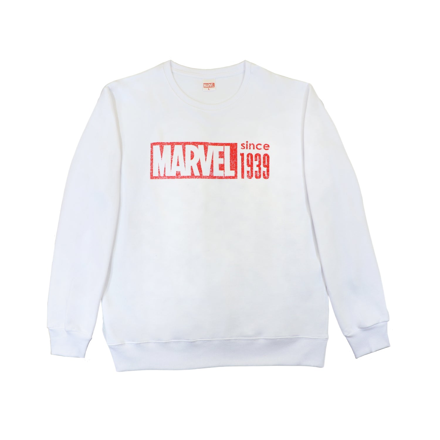 Poleron Hombre Vintage Blanco Marvel