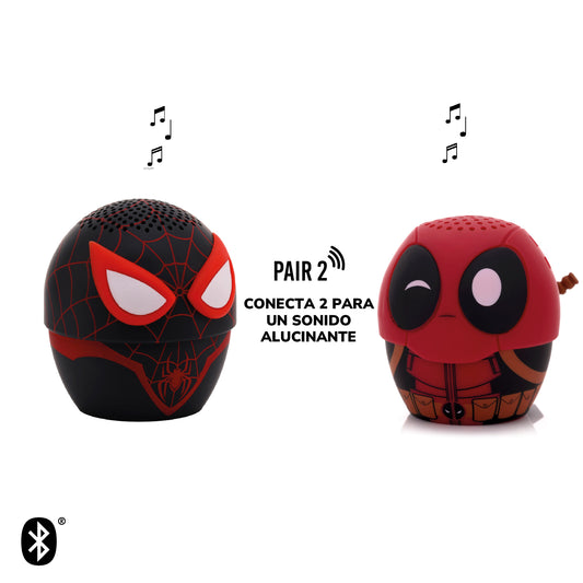 Parlante Bluetooth Portatil Miles Morales Marvel Bitty Boomers - Parlantes Bluetooth Chile | The Brands Club cl