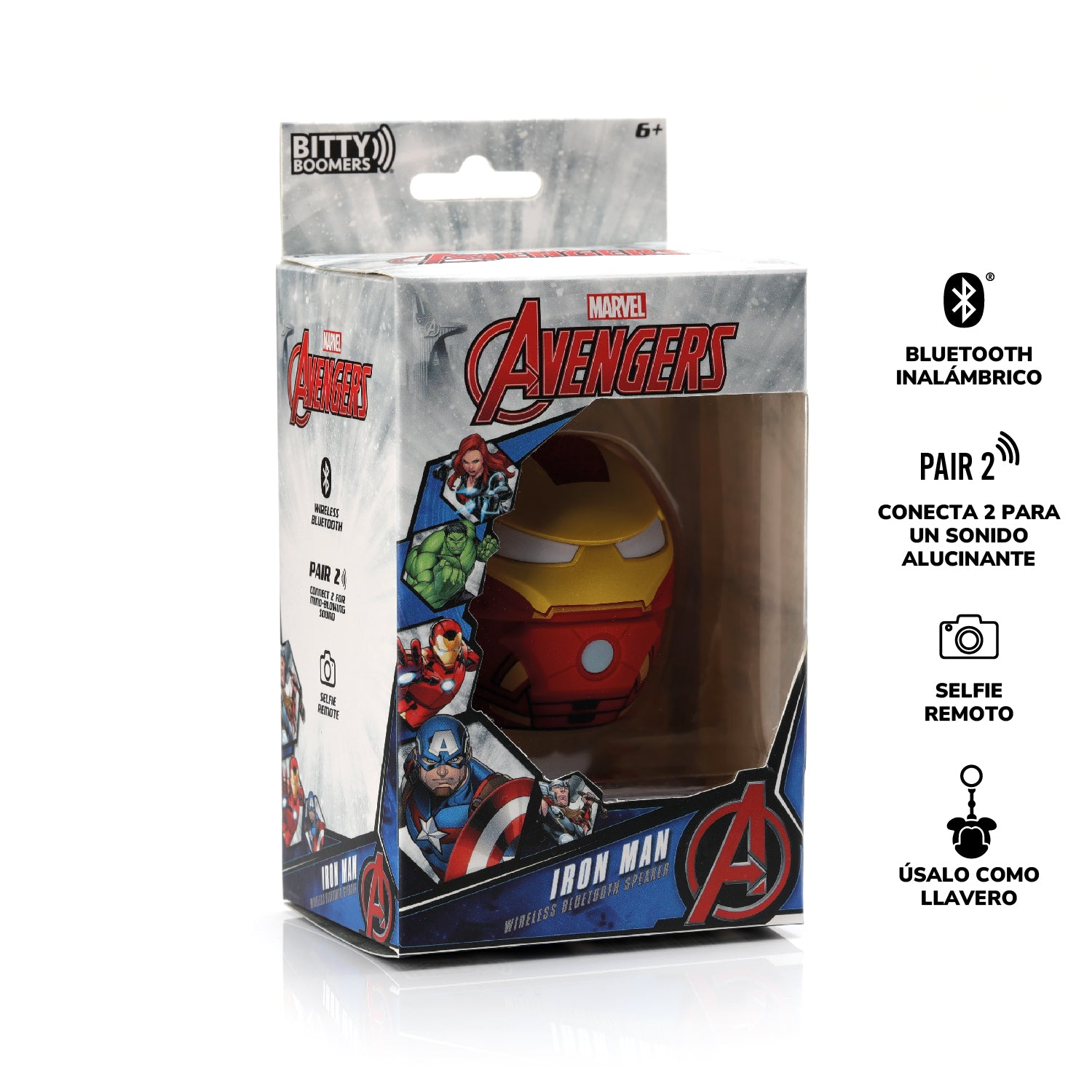 Parlante Bluetooth Portatil Ironman Marvel Bitty Boomers