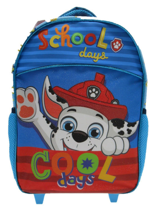 Mochila Escolar con Ruedas Niño Marshal Azul Paw Patrol - Mochilas Chile | The Brands Club cl