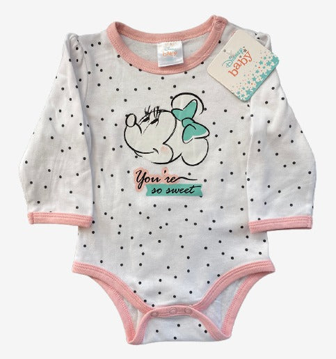 Body Bebe Minnie Rosado Disney
